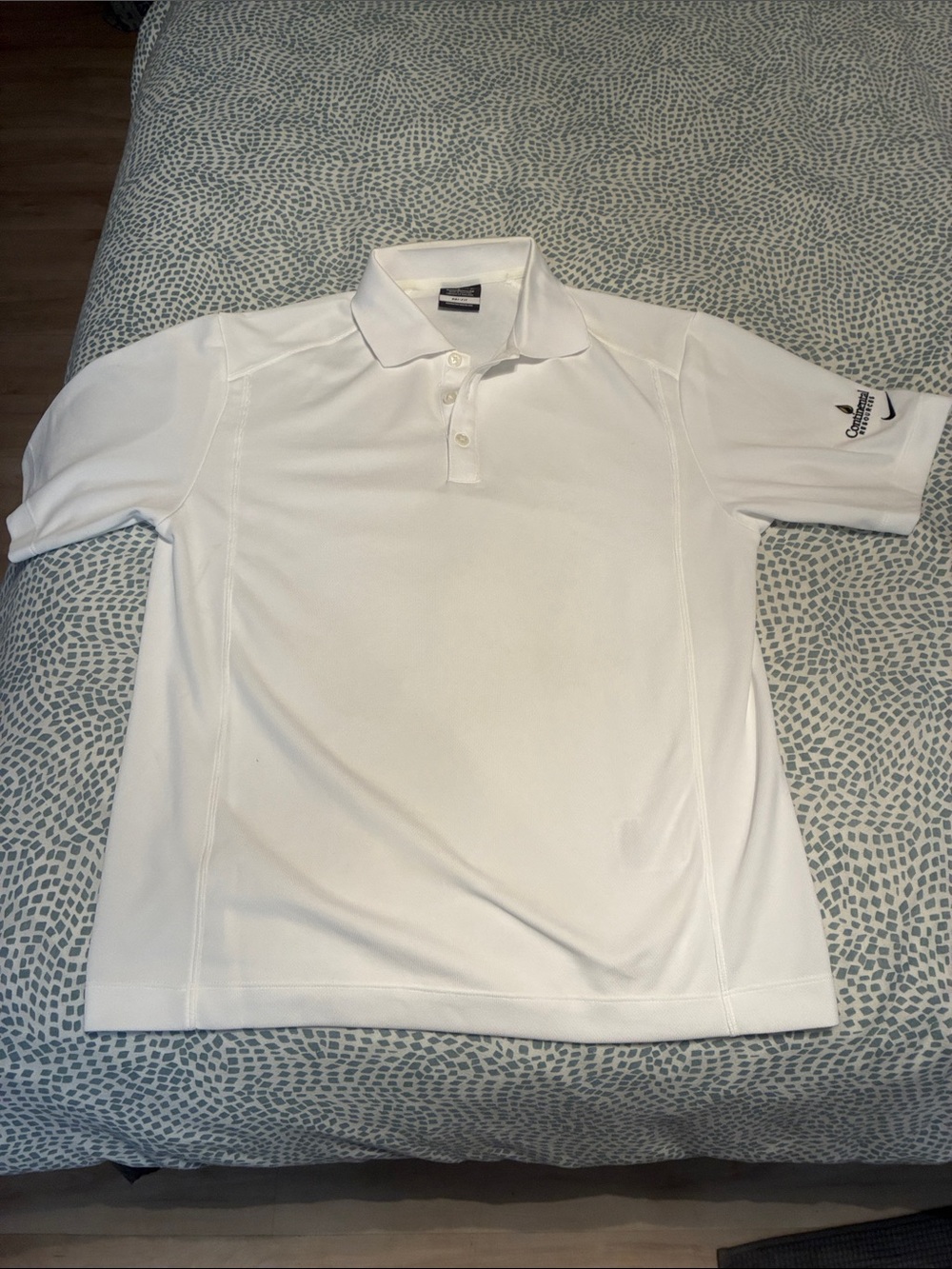 Men's Nike Golf White Short-Sleeve Polo Shirt
